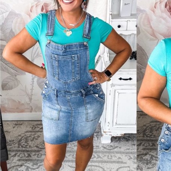 Judy Blue denim overall skirt NWT small - Picture 11 of 15